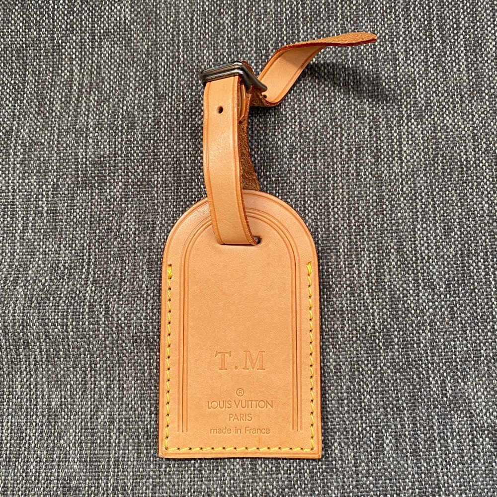Louis Vuitton Natural Leather Luggage Tag